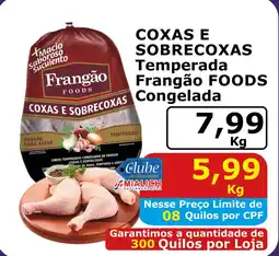 Mialich Supermercados Coxas e sobrecoxas Temperada Frangão FOODS Congelada oferta