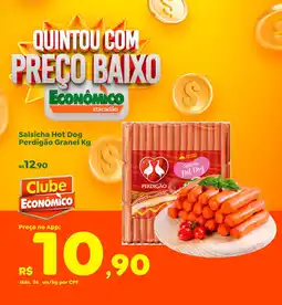 Econômico Atacadão Salsicha Hot Dog Perdigão Granel oferta