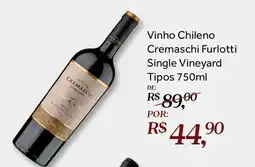 Festval Vinho Chileno Cremaschi Furlotti Single Vineyard Tipos oferta