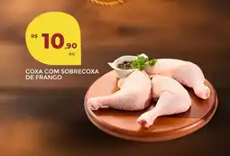 Supermercado Precito Coxa com sobrecoxa de frango oferta