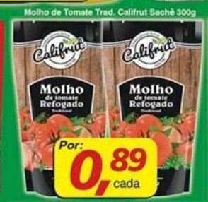 Supermercados Guanabara Molho de Tomate Trad. Califrut Sache 300g oferta