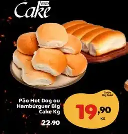 Bigmart Pão Hot Dog ou Hambúrguer Big Cake oferta
