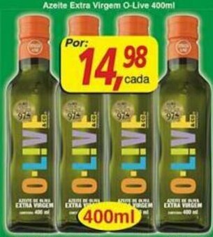 Supermercados Guanabara Azeite Extra Virgem O-Live 400ml oferta