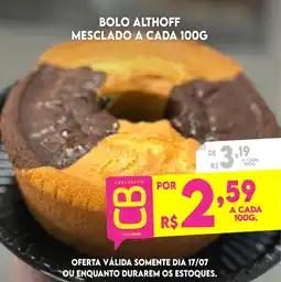 Althoff Supermercados Bolo althoff mesclado a cada oferta