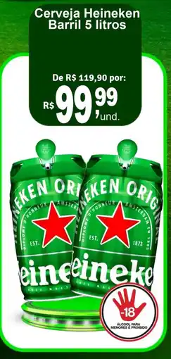 Cocipa Cerveja Heineken Barril oferta