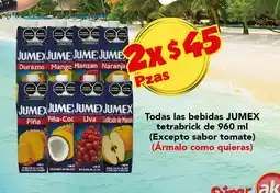 Todas las bebidas JUMEX tetrabrick
