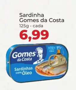 Supermercados Andreazza Sardinha Gomes da Costa cada oferta