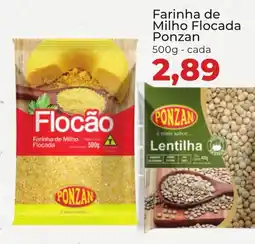 Supermercados Andreazza Farinha de Milho Flocada Ponzan cada oferta