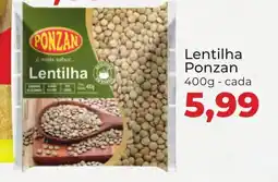 Lentilha Ponzan cada