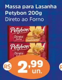 Supermercados Correia Massa para Lasanha Petybon Direto ao Forno oferta
