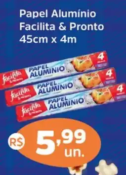 Supermercados Correia Papel Alumínio Facilita & Pronto oferta