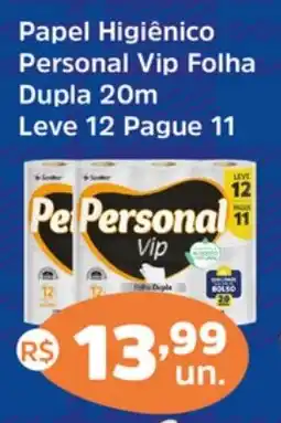 Supermercados Correia Papel Higiênico Personal Vip Folha Dupla 20m oferta