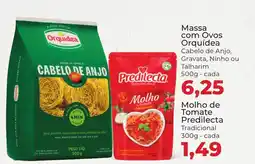 Supermercados Andreazza Massa com Ovos Orquídea oferta