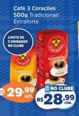 Supermercados Correia Café 3 Corações oferta
