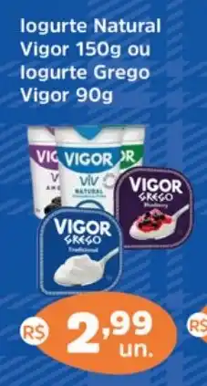 Supermercados Correia logurte Natural Vigor ou logurte Grego Vigor oferta