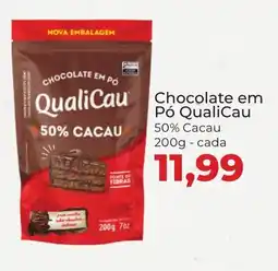Supermercados Andreazza Chocolate em Pó QualiCau 50% Cacau cada oferta