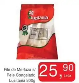 Mineirão Atacarejo Filé de Merluza s/ Pele Congelado Luzitania oferta