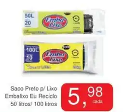 Mineirão Atacarejo Saco Preto p/ Lixo Embalixo Eu Reciclo oferta