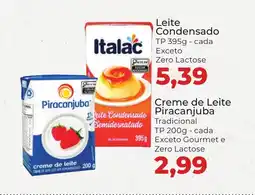 Supermercados Andreazza Creme de Leite Piracanjuba oferta