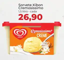 Supermercados Andreazza Sorvete Kibon Cremosíssimo cada oferta