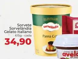 Supermercados Andreazza Sorvete Sorvelândia Gelato Italiano cada oferta