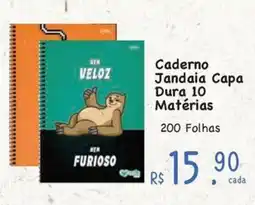 Supermercados Mateus Caderno Jandaia Capa Dura 10 Matérias oferta