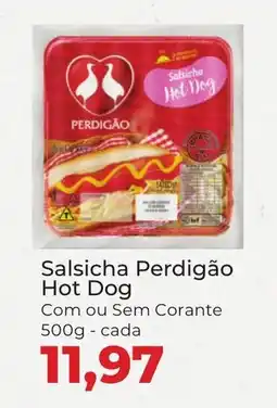 Supermercados Andreazza Salsicha Perdigão Hot Dog oferta