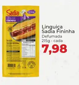 Supermercados Andreazza Linguiça Sadia Fininha oferta
