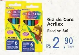 Supermercados Mateus Giz de Cera Acrilex oferta