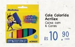 Supermercados Mateus Cola Colorida Acrilex oferta