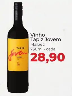 Supermercados Andreazza Vinho Tapiz Jovem Malbec cada oferta