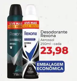 Supermercados Andreazza Desodorante Rexona Aerossol cada oferta