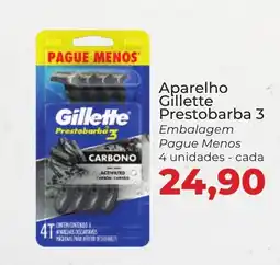 Supermercados Andreazza Aparelho Gillette Prestobarba 3 oferta