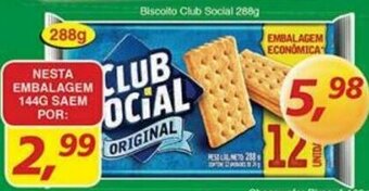 Supermercados Guanabara Biscoito Club Social 288g oferta