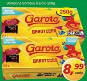 Supermercados Guanabara Bombons Sortidos Garoto 250g oferta