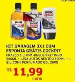 Assaí Atacadista Kit garagem 3x1 com esponja grátis cockpit oferta