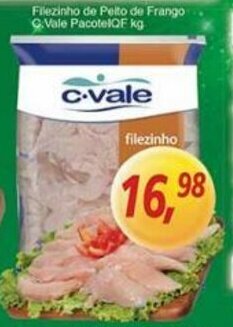 Supermercados Guanabara Filezinho de Peito de Frango C.Vale pacote IQF 1kg oferta