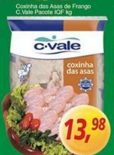 Supermercados Guanabara Coxinha Das Asas de Frango C,Vale pacote IQF 1kg oferta