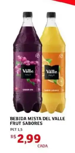 Assaí Atacadista Bebida mista del valle frut sabores oferta