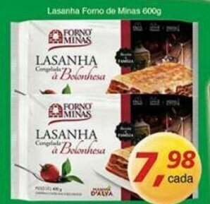 Supermercados Guanabara Lasanha Forno de Minas 600g oferta