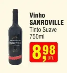 Higa Atacado Vinho SANROVILLE Tinto Suave oferta