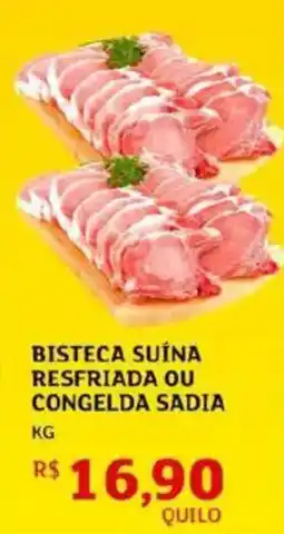 Assaí Atacadista Bisteca suína resfriada ou congelda sadia oferta