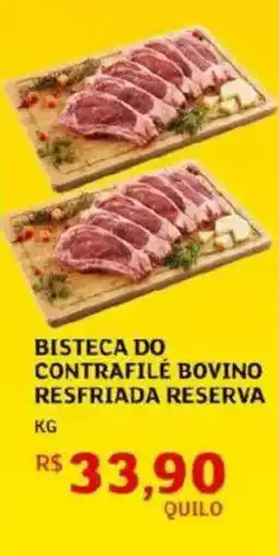 Assaí Atacadista Bisteca do contrafilé bovino resfriada reserva oferta