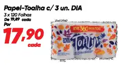 Dia Papel-Toalha c/ 3 un. DIA oferta