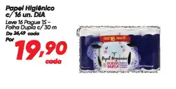 Dia Papel Higiênico c/16 un. DIA oferta