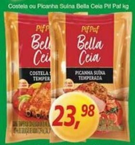 Supermercados Guanabara Costela ou Picanha Suina Bella Ceia Pif Paf 1kg oferta