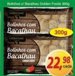 Supermercados Guanabara Bolinhos c/ Bacalhau Golden foods 300g oferta