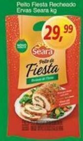Supermercados Guanabara Peito Fiesta Recheado Ervas Seara 1kg oferta