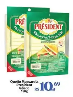 Supermercados Mateus Queijo Mussarela President Fatiado oferta