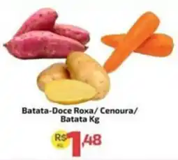 Supermercado Jacomar Batata-Doce Roxa/Cenoura/ Batata oferta